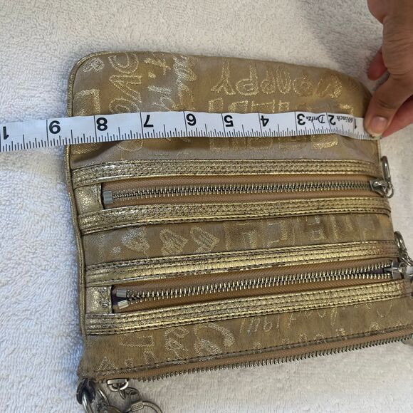 Vintage Coach Women's Poppy Metallic Gold Crossbody 2000’s Y2K Purse Bag - Picture 12 of 12